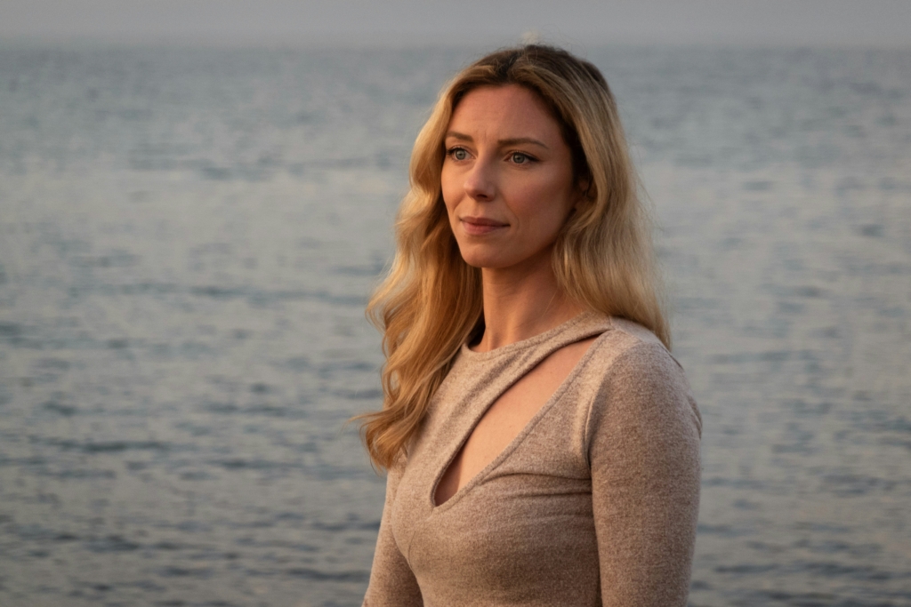 woman at the beach with beach wave hair