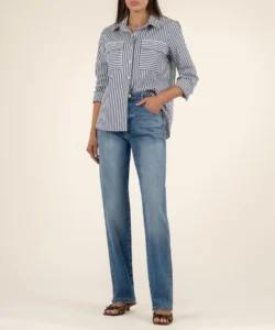 Capsule Wardrobe for Back-to-School - straight leg jeans