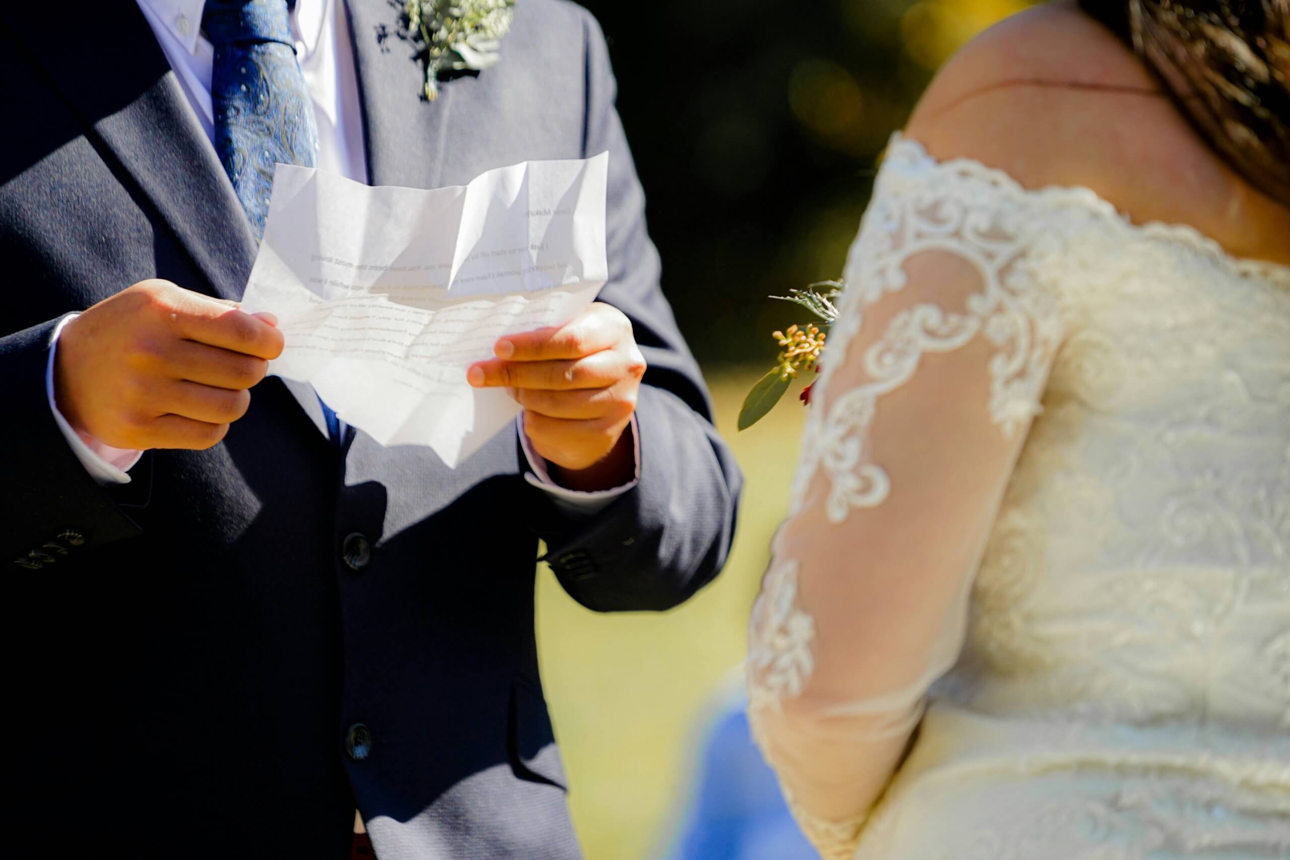 wedding personalized details 0 vows