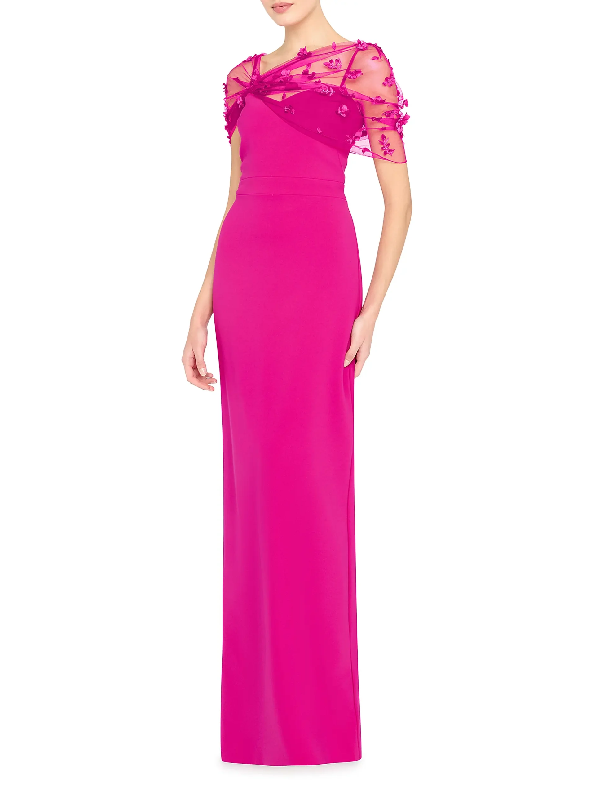 beaded shawl gown - mother of the bride dresses