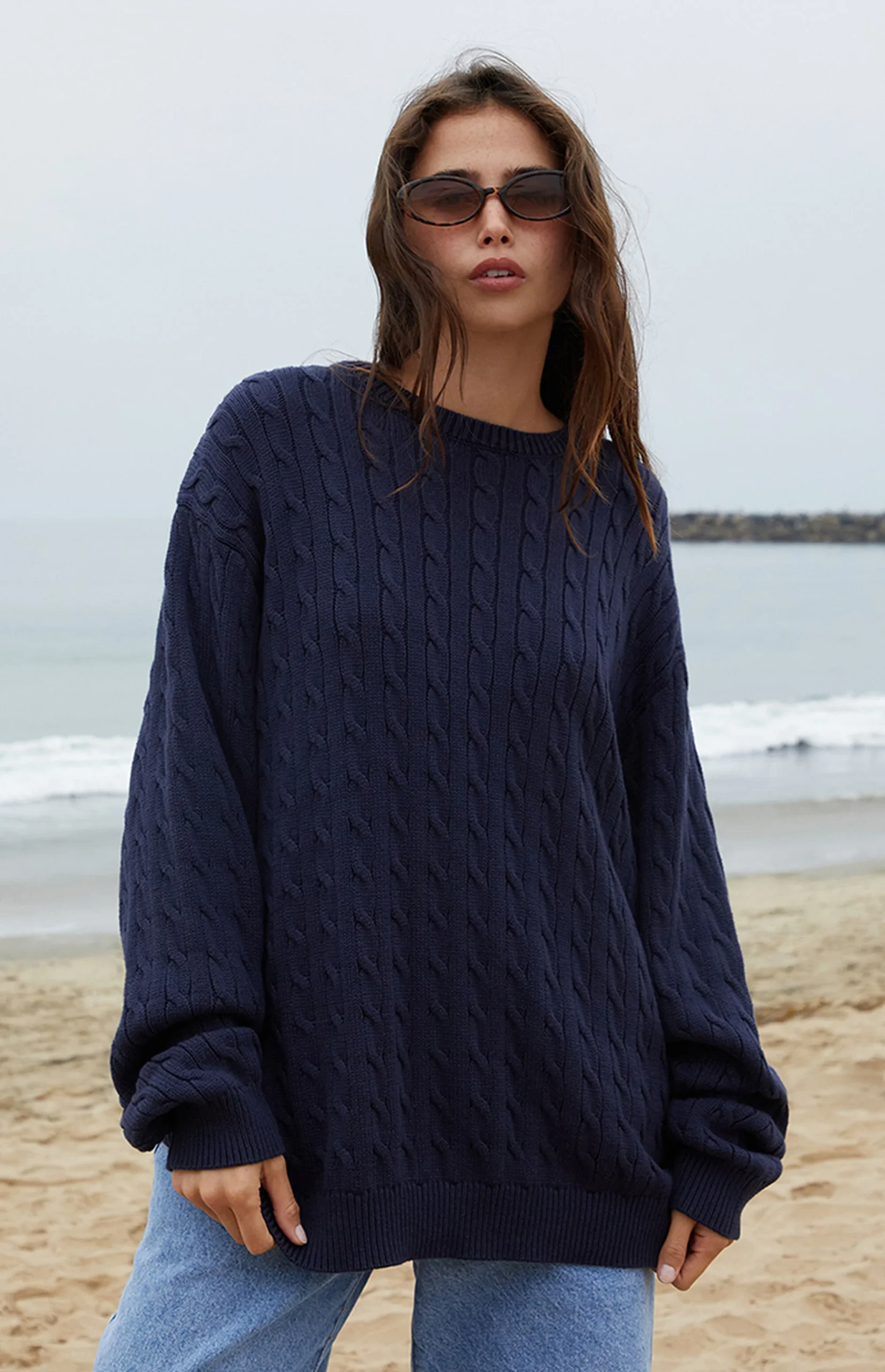 cable knit oversized sweaters