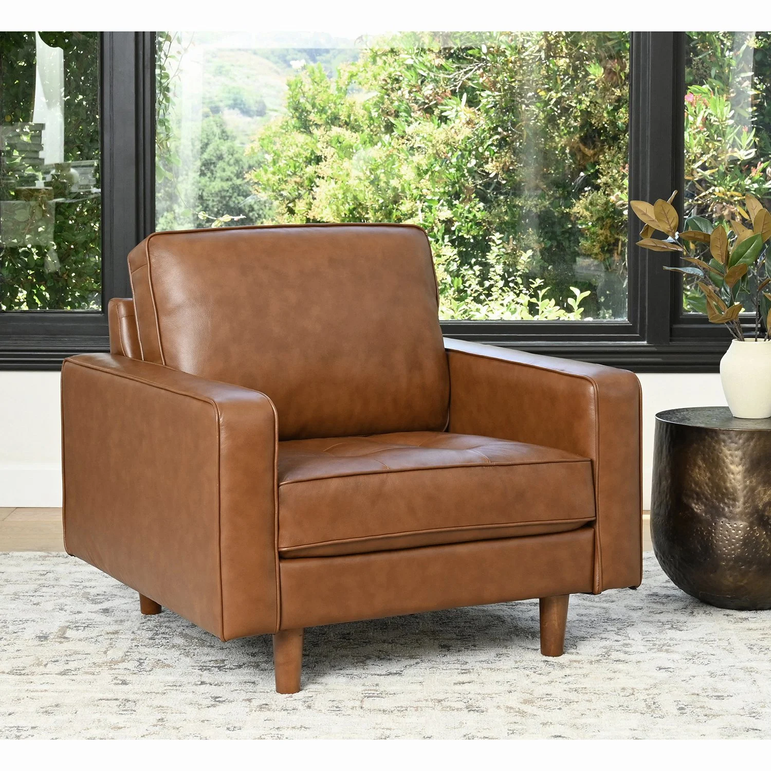 leather chair modern accent chairs