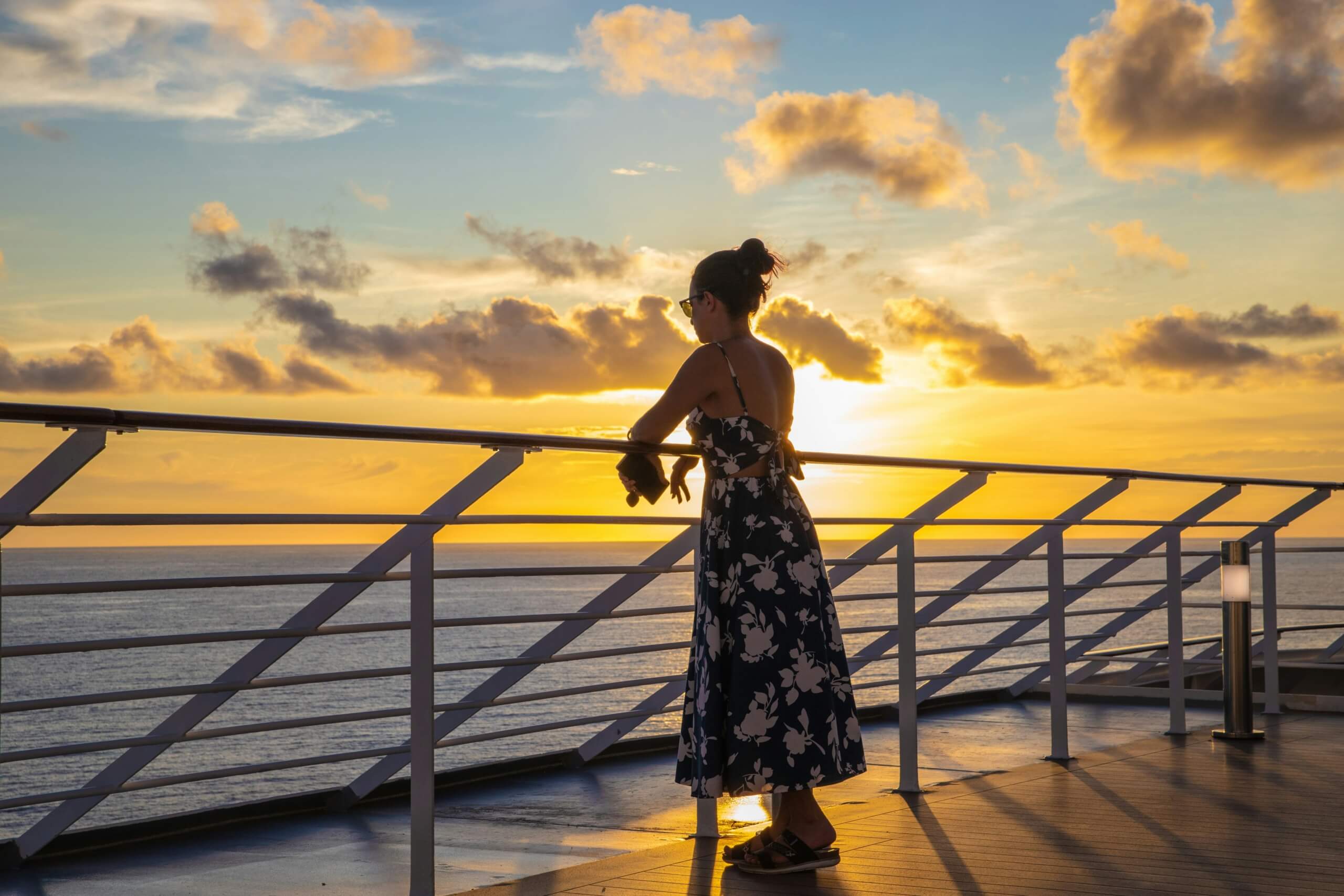 woman on cruise for national plan a cruise month