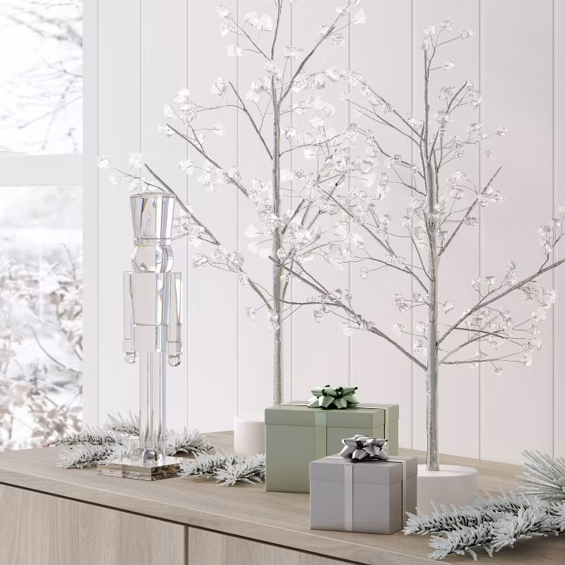 acrylic nutcracker neutral christmas decorations