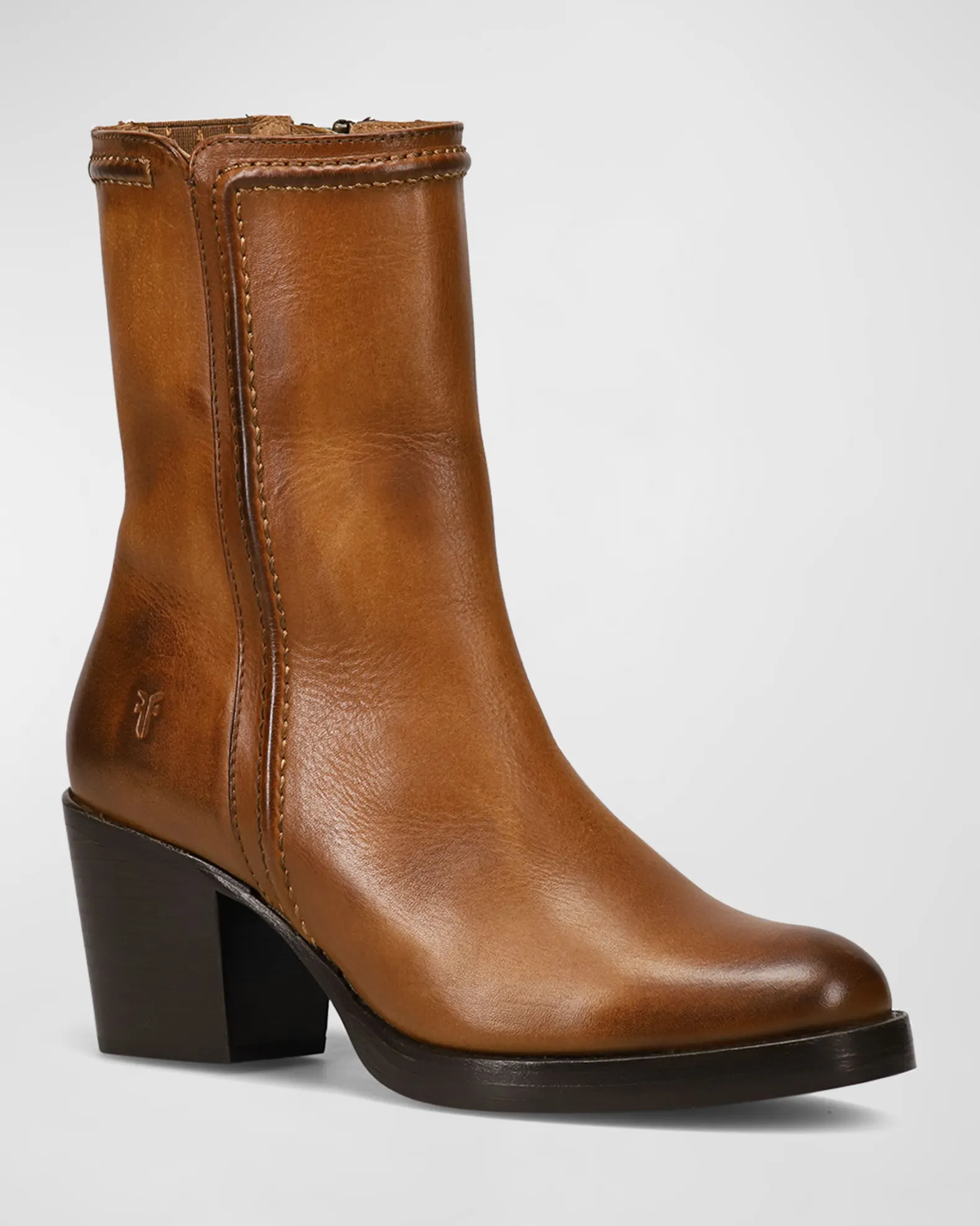 frye chunky heel boots