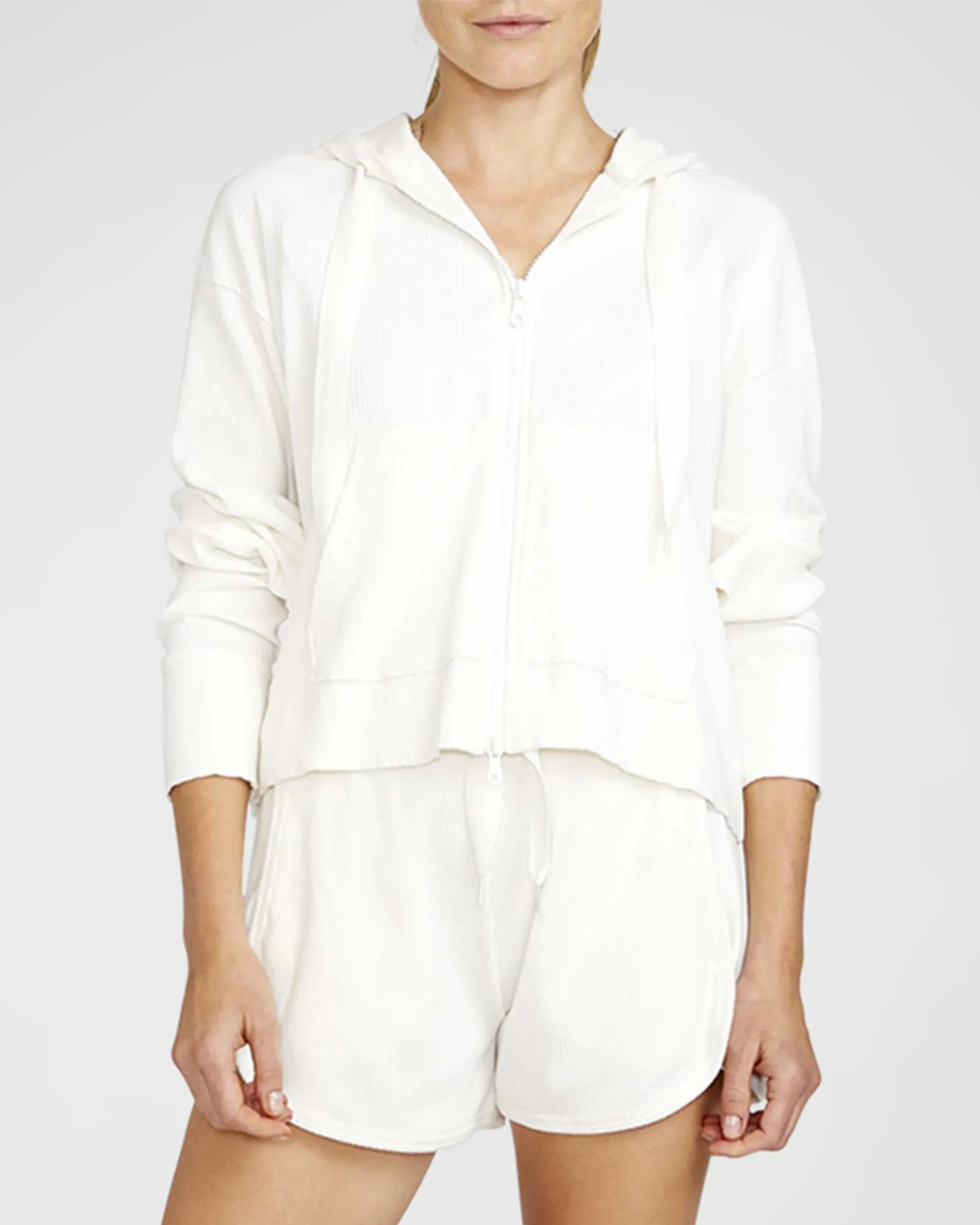 cropped hoodie women's workout clothes