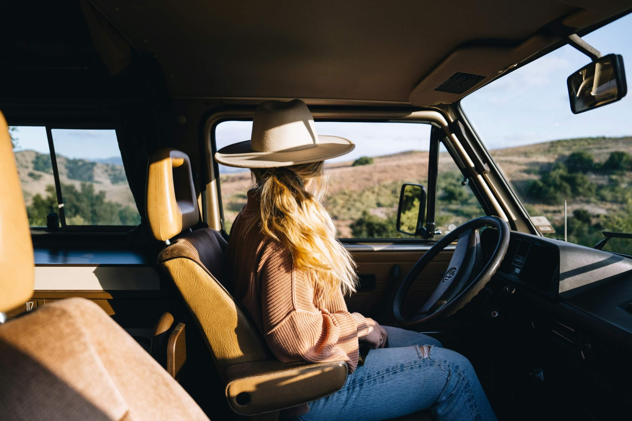 women traveling in the car woman driving