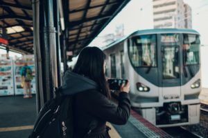 woman traveling by train travel tuesday