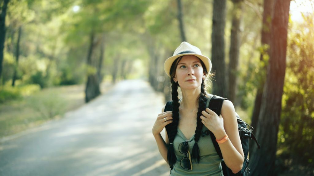 fitness routine while traveling woman traveling outdoors travel tuesday