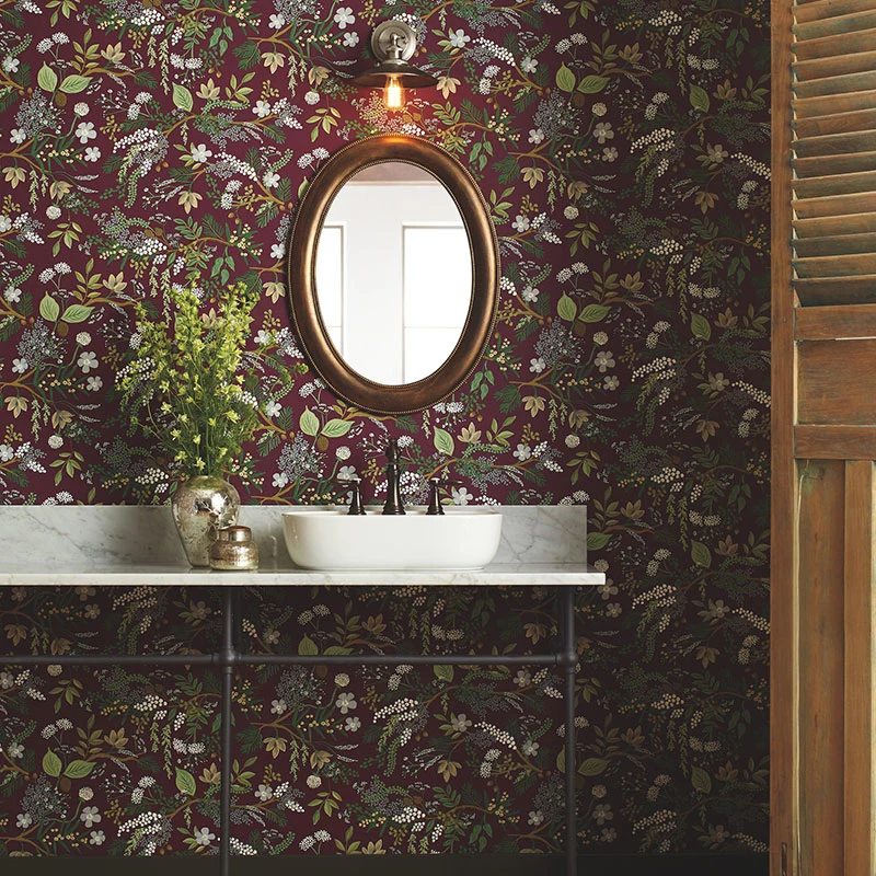 wallpaper fall colors in home decor