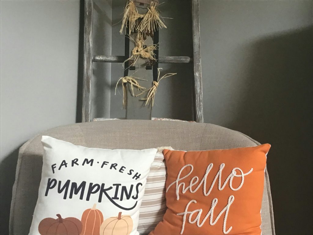 fall colors in home decor - pillows