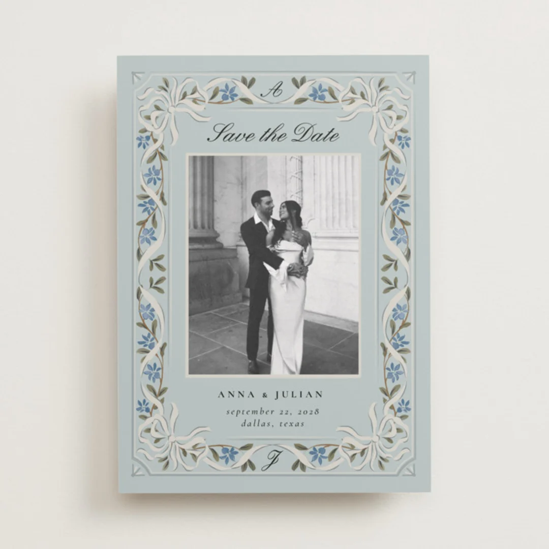 Romantic Elegance by Ana de Sousa botanical save the dates