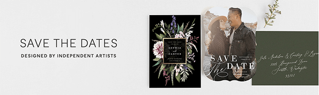 botanical save the dates