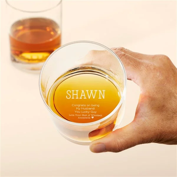 whiskey glass Personalized Valentine's Day Gifts