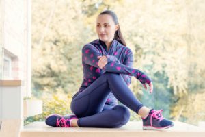 woman at the gym working out activewear active set athleisure