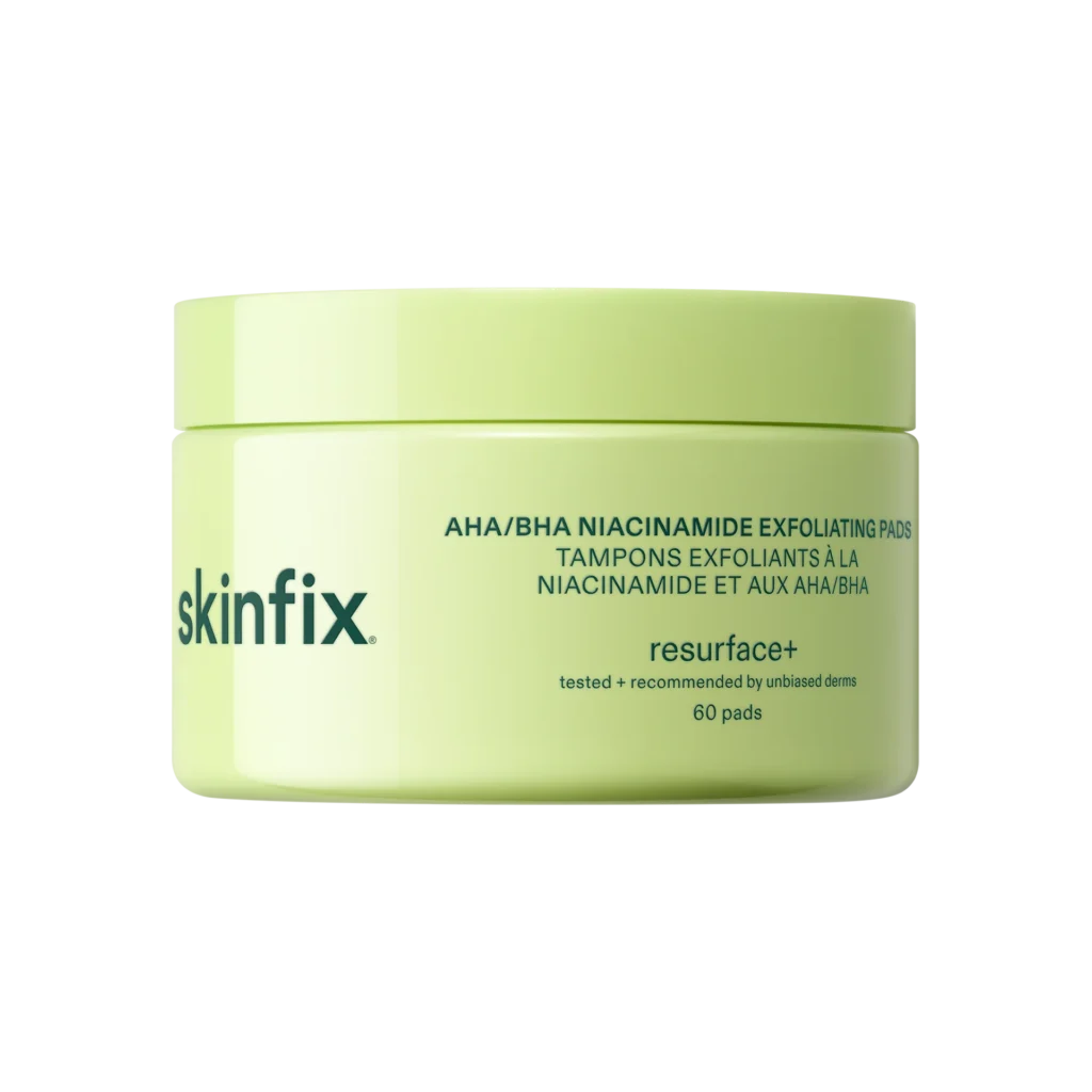AHA/BHA Niacinamide Exfoliating Pads skincare routine for summer