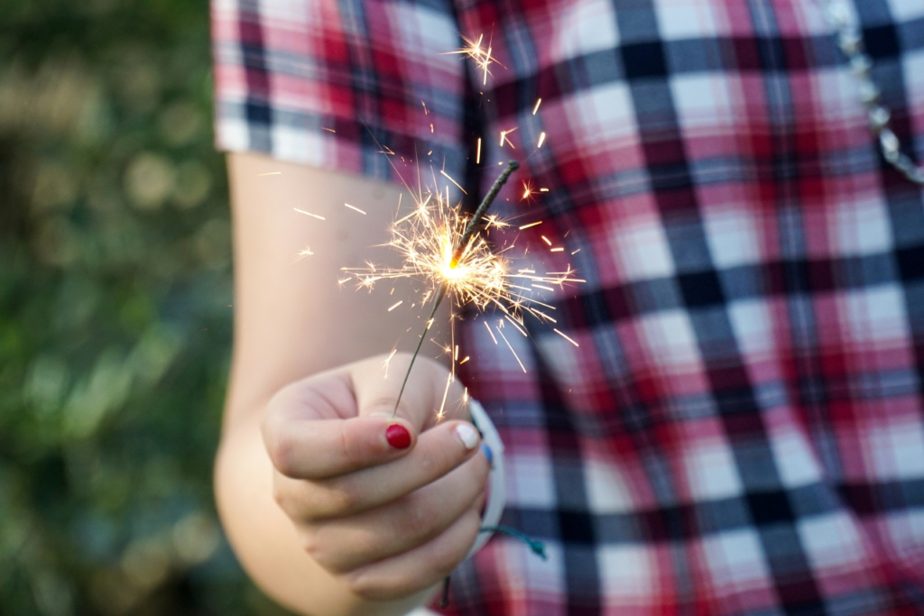 sparkler firework 4th of July Party Ideas