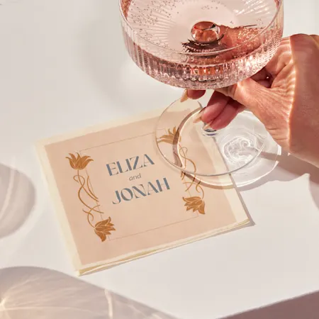 names wedding napkin ideas