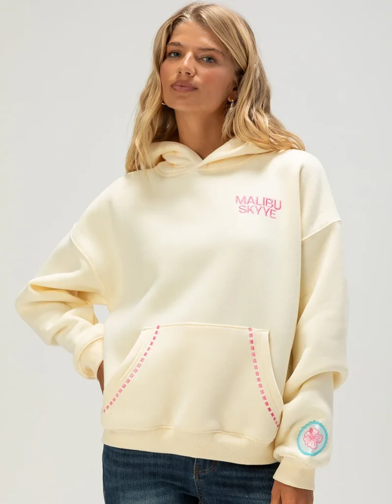 MALIBU SKYYE Stamps Womens Hoodie Back to School Clothes Shopping List