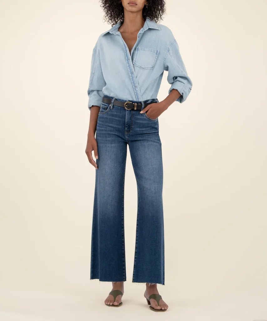 Meg High Rise Wide Leg, Petite in Inexhaustible Wash Back to School Clothes Shopping List