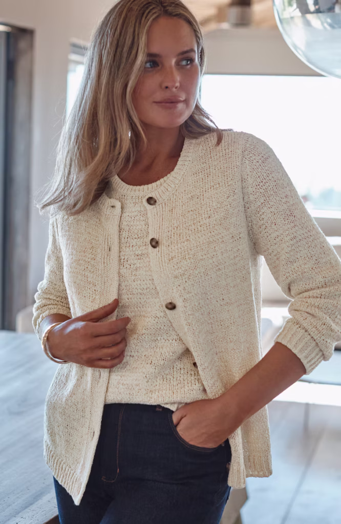 Tape-Yarn Layering CardiBack to School Clothes Shopping List