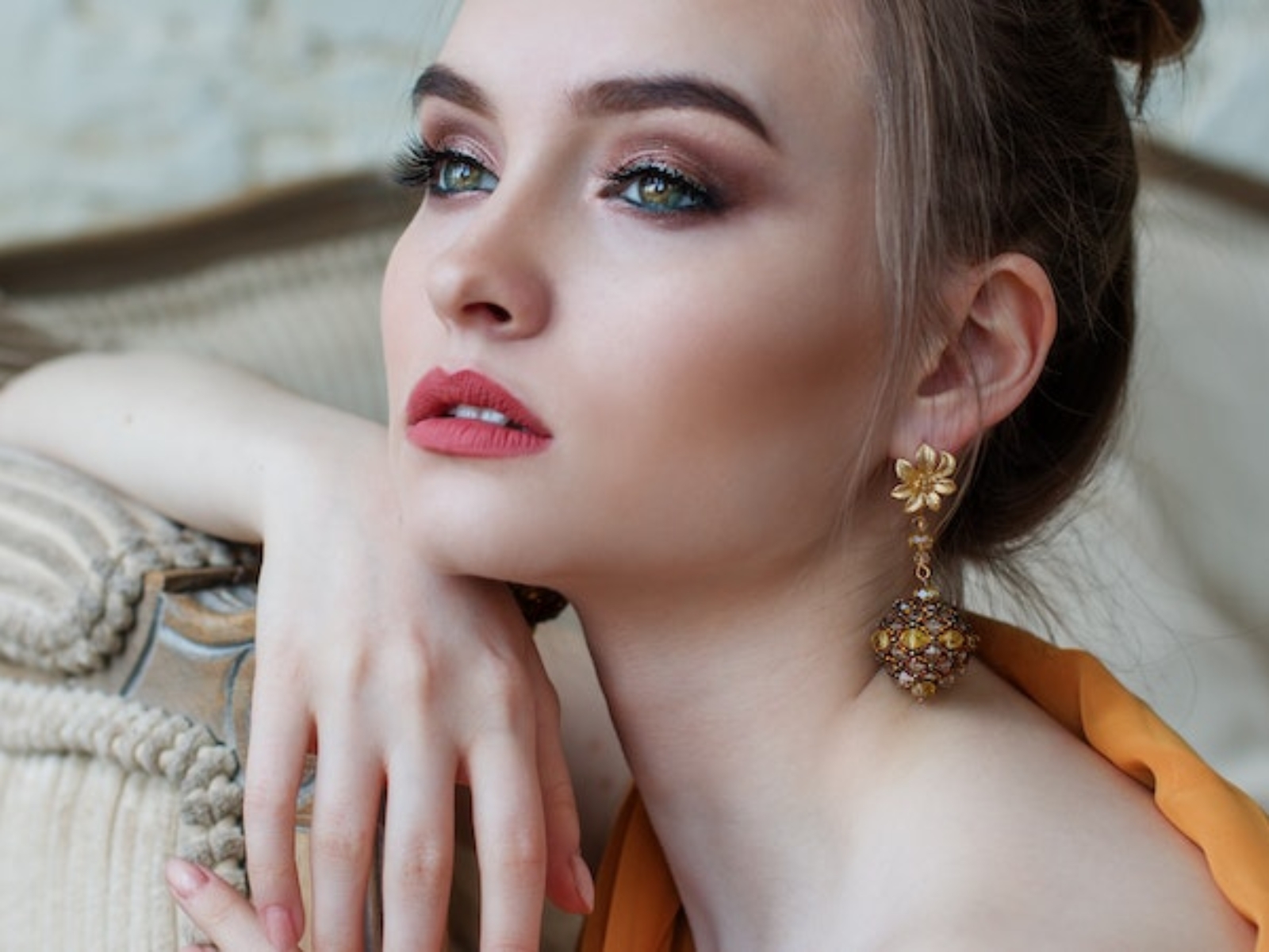 Woman Taking Selfie - winter makeup must haves